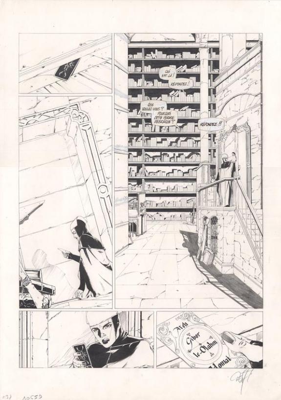 planche inédite 16 projet soleil - Djillali Defali - Encre de Chine - 177