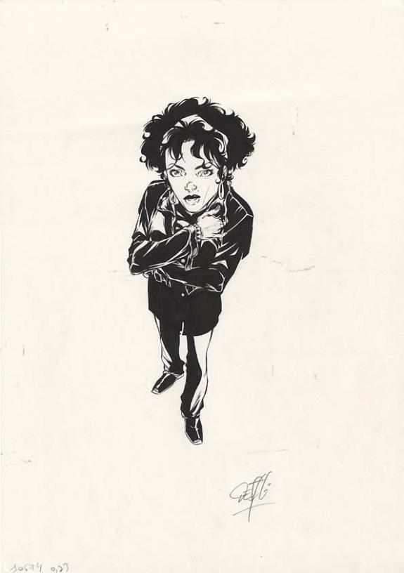 noir et blanc - Djillali Defali - Encre de Chine - 176