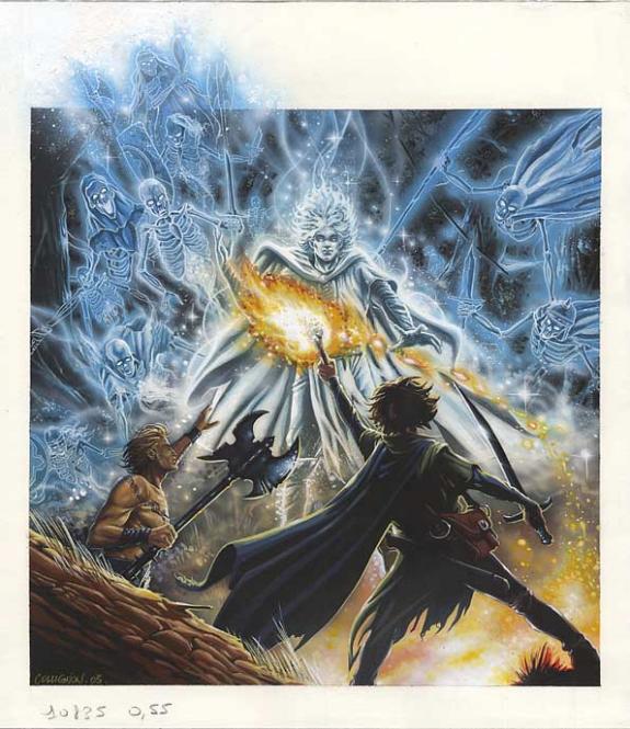 tessa et lomfor t02 couv - Stéphane Collignon - Encre de Chine et encre de couleur sur papier - 173