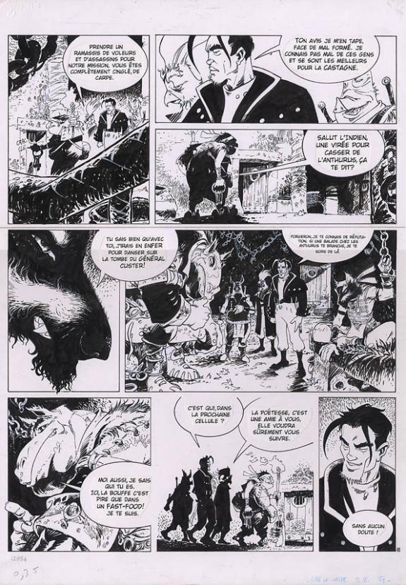 p18 + bleu - Fabrice Meddour - Encre de Chine - 118