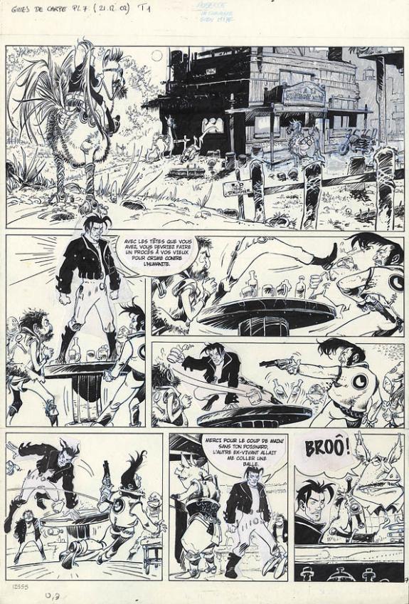 p07 + bleu - Fabrice Meddour - Encre de Chine - 117