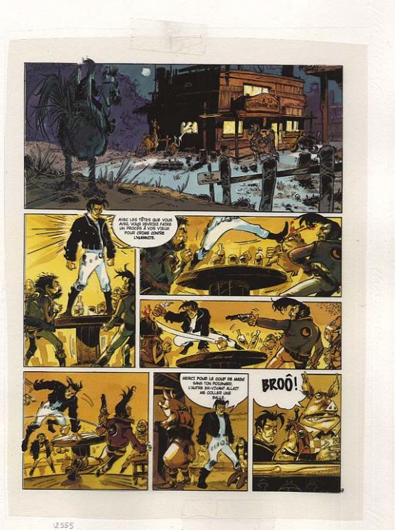 p07 + bleu - Fabrice Meddour - Encre de Chine - 117