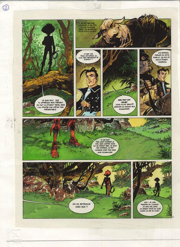 p25 + 2 bleus - Fabrice Meddour - Encre de Chine - 115