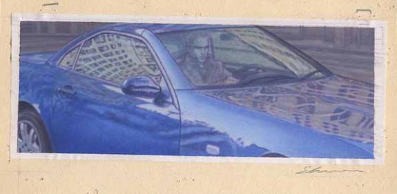 homme dans voiture - Didier Eberoni - 1801