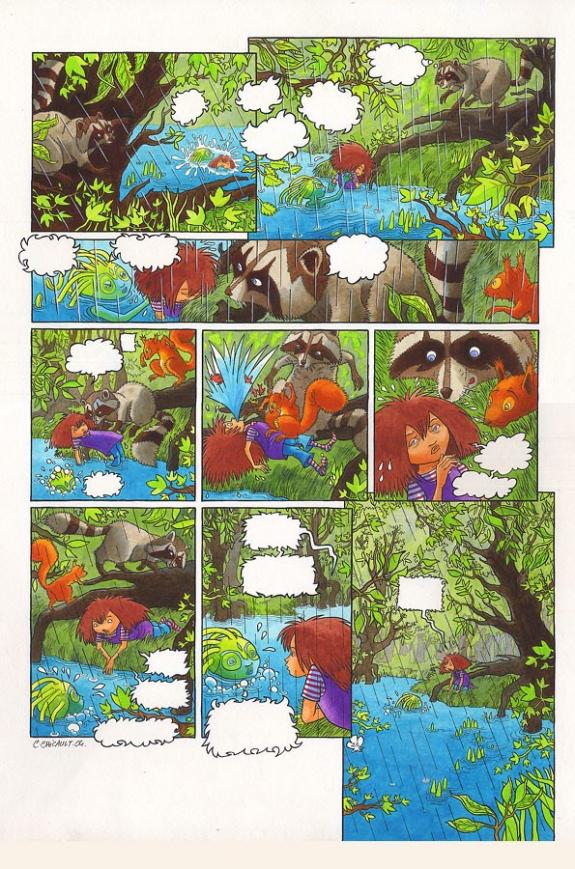 p22 - Cécile Chicault - Encre de Chine et encre de couleur sur papier - 58