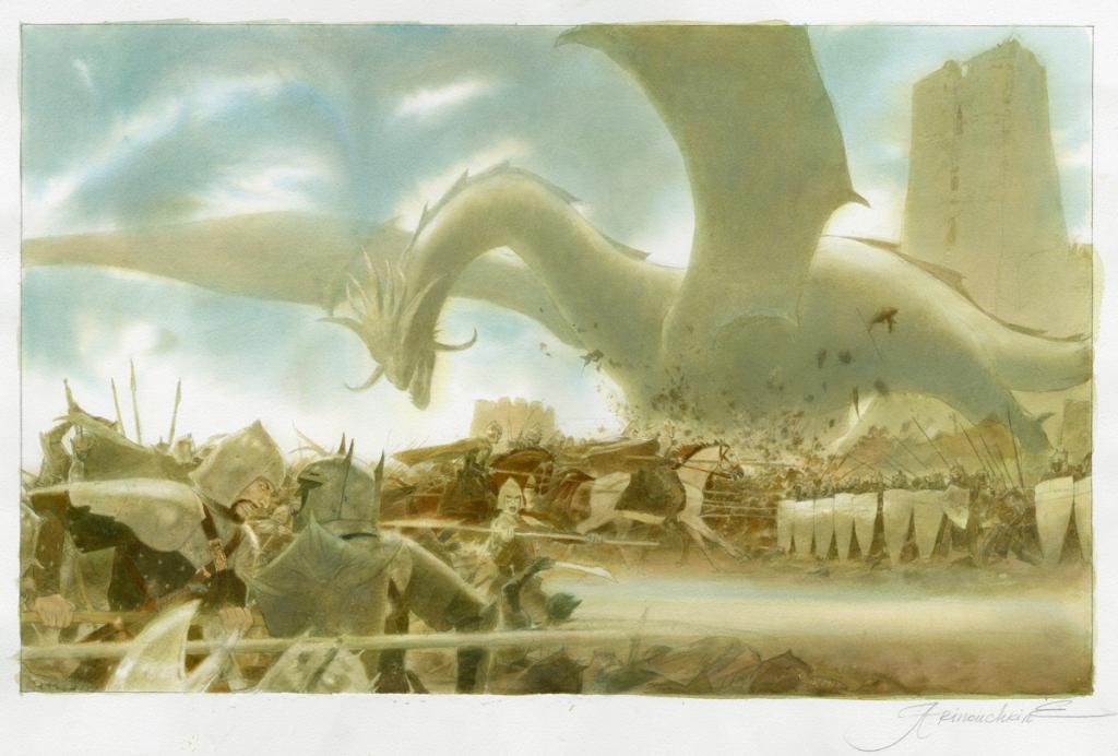 Nazgül géant - Andréï Arinouchkine - Aquarelle sur papier - 2367