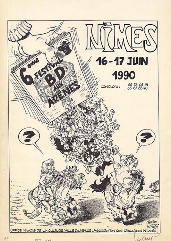 Affiche festival de nîmes - Philippe Luguy - 255