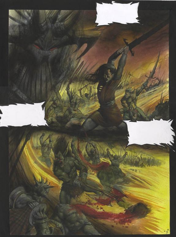 p09 - Jean-François Martinez - Encre de Chine et encre de couleur sur papier - 263