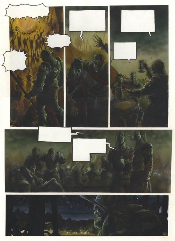 p13 - Jean-François Martinez - Encre de Chine et encre de couleur sur papier - 270