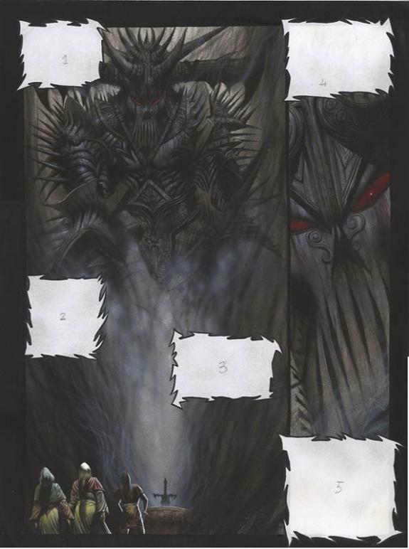 p29 - Jean-François Martinez - Encre de Chine et encre de couleur sur papier - 276