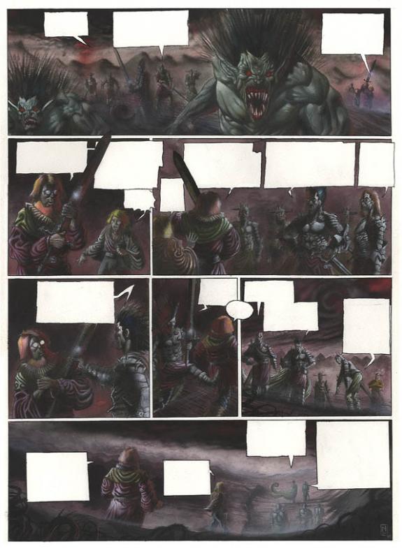 p11 - Jean-François Martinez - Encre de Chine et encre de couleur sur papier - 281