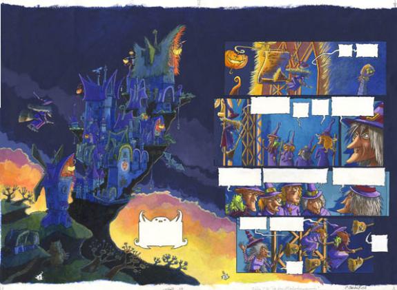 p01-02 double planche - Cécile Chicault - Encre de Chine et encre de couleur sur papier - 288