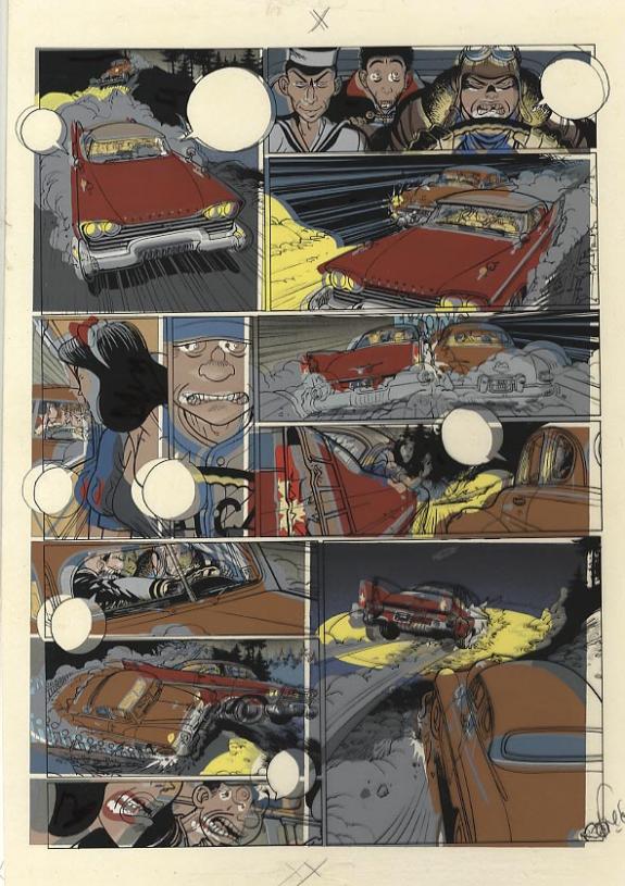 p24 sur calque+ bleu+ un crayoné - Fred Simon - 297