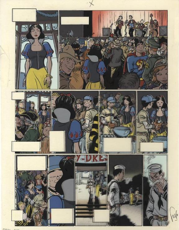 p18 sur calque+bleu+un crayonné - Fred Simon - 301