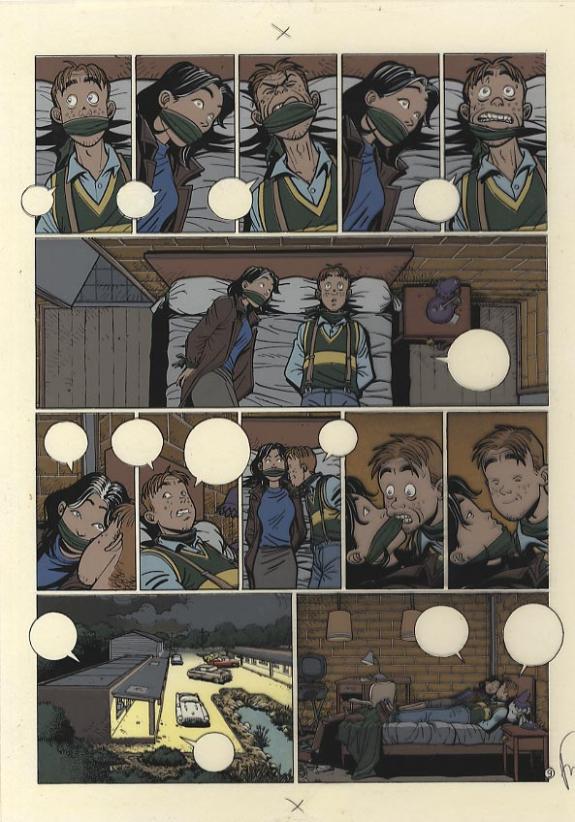 p09 sur calque+bleu+un crayonné - Fred Simon - 302