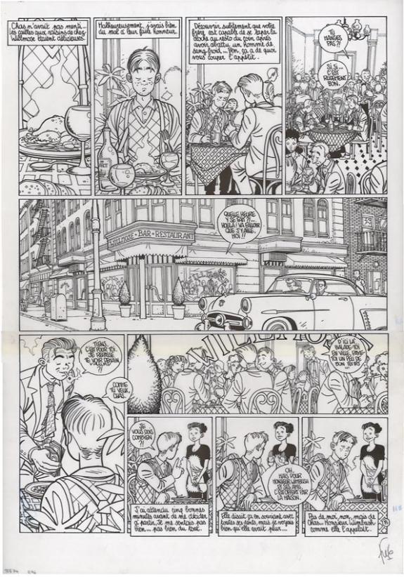 p16 sur calque +bleu+un crayonné - Fred Simon - 305