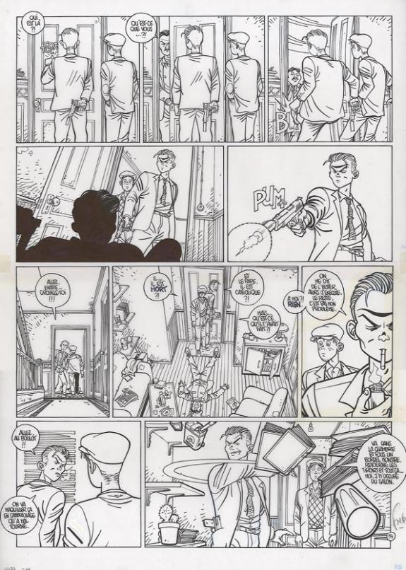 p14 sur calque+ bleu+ un crayonné - Fred Simon - 306