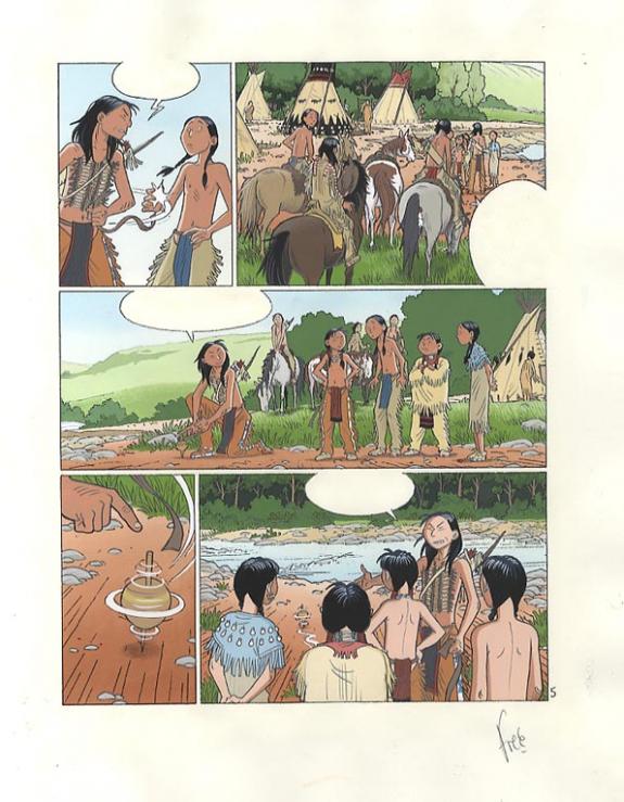 p05 planche couleur+ 2 crayonnés - Fred Simon - 318