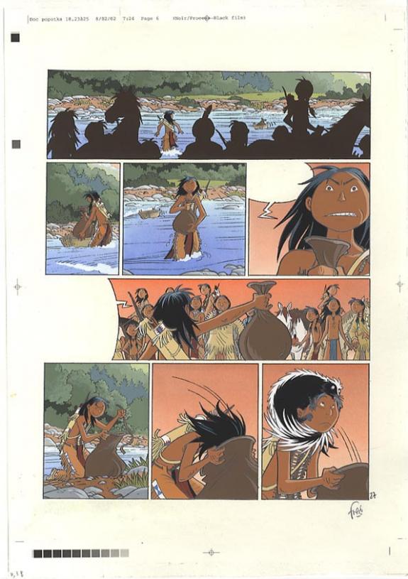 p27 planche + 2 crayonnés - Fred Simon - 320