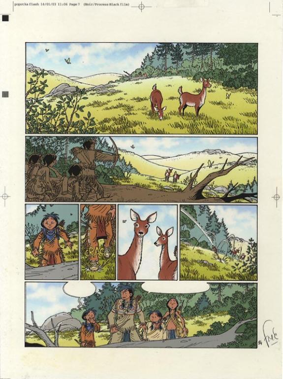 p14 planche+bleu+crayonné - Fred Simon - 322