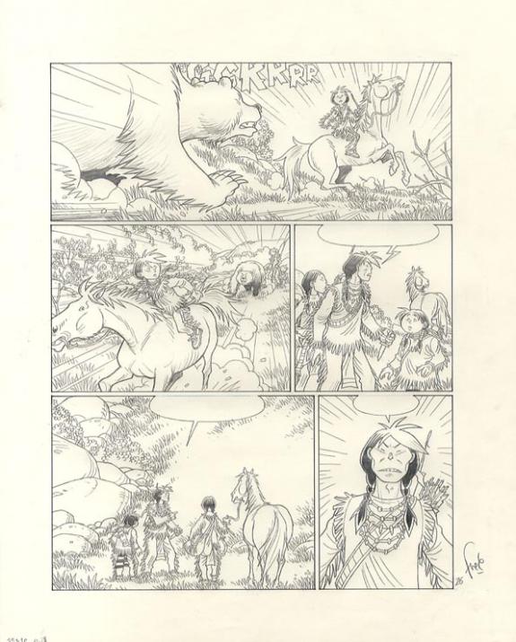 p26 planche+bleu+crayonné - Fred Simon - 323