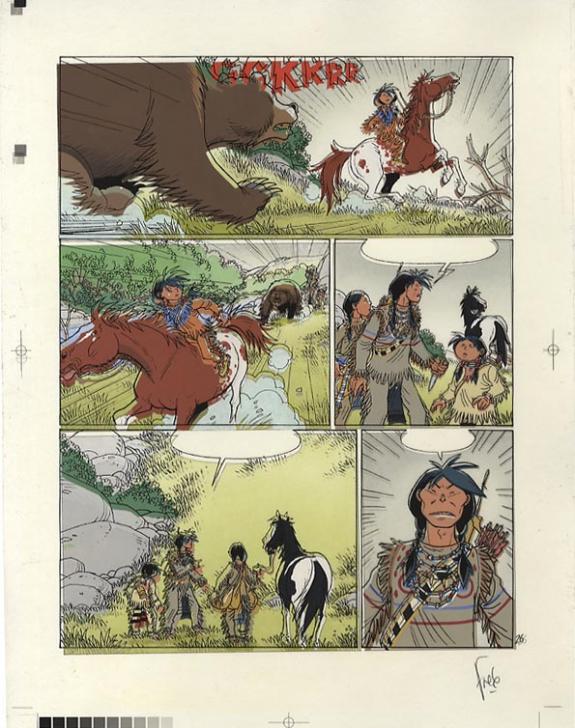 p26 planche+bleu+crayonné - Fred Simon - 323