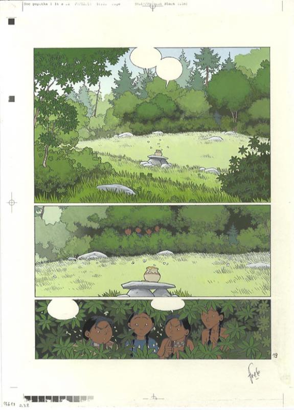 p19 planche+ 2 crayonnés - Fred Simon - 325