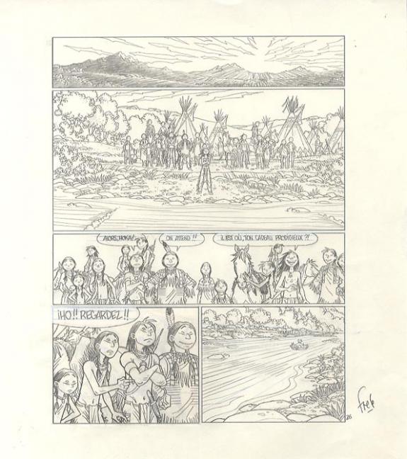 p26 planche + crayonnée - Fred Simon - 327