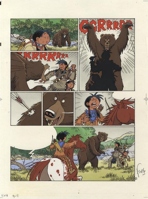 p25 planche+bleu + crayonné - Fred Simon - 328