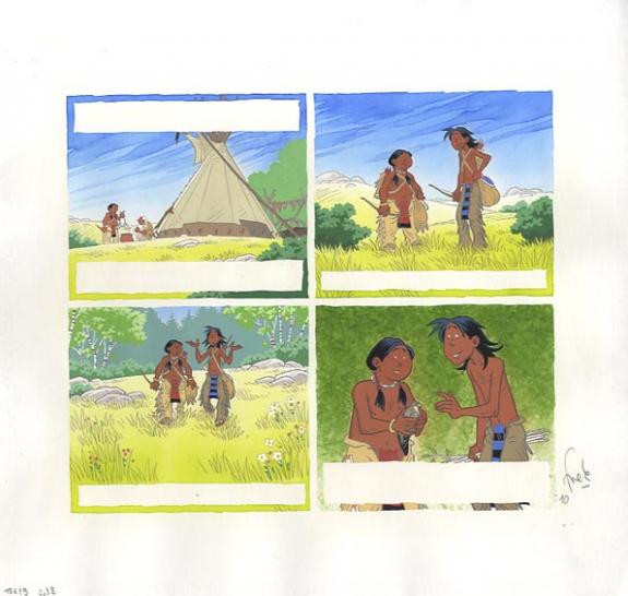 p10  bas couleur directe , haut bleu +1crayonné - Fred Simon - 330