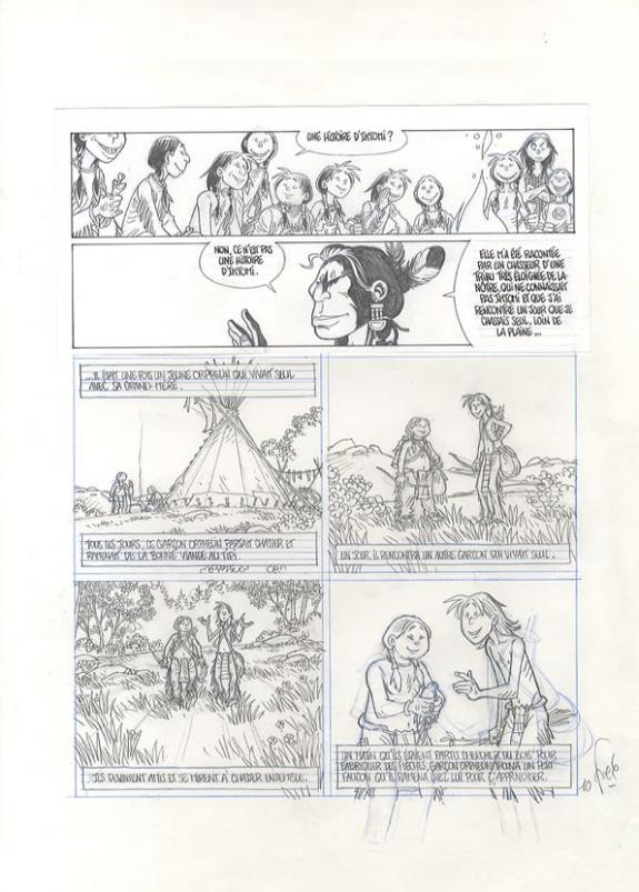 p10  bas couleur directe , haut bleu +1crayonné - Fred Simon - 330