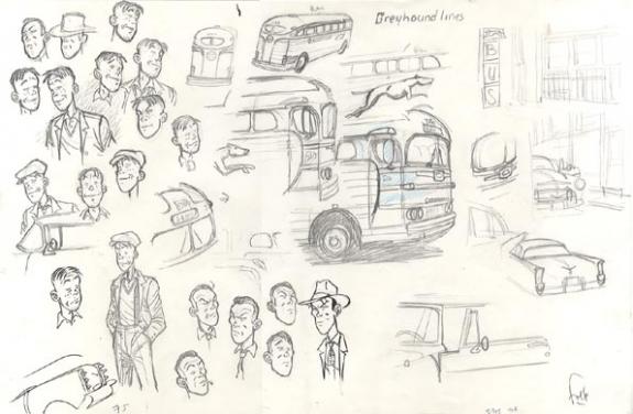 étude de personnages - Fred Simon - 366