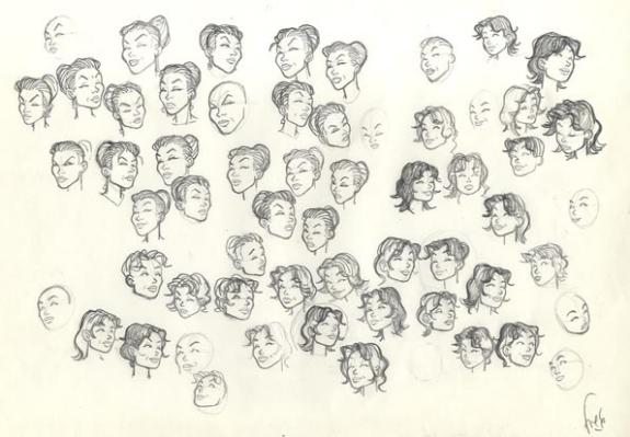 étude de personnages - Fred Simon - 367