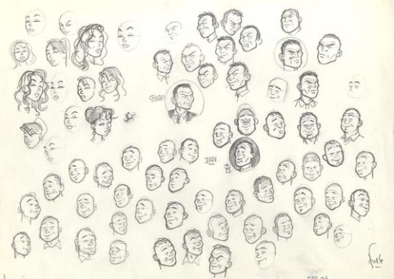 étude de personnages - Fred Simon - 368
