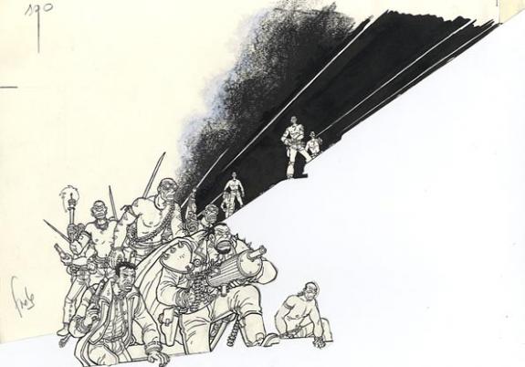 dessin couv pour la réedition du t01 - Fred Simon - 370