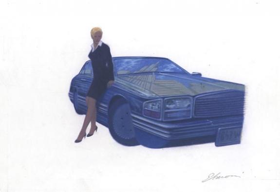 femme et voiture - Didier Eberoni - 405
