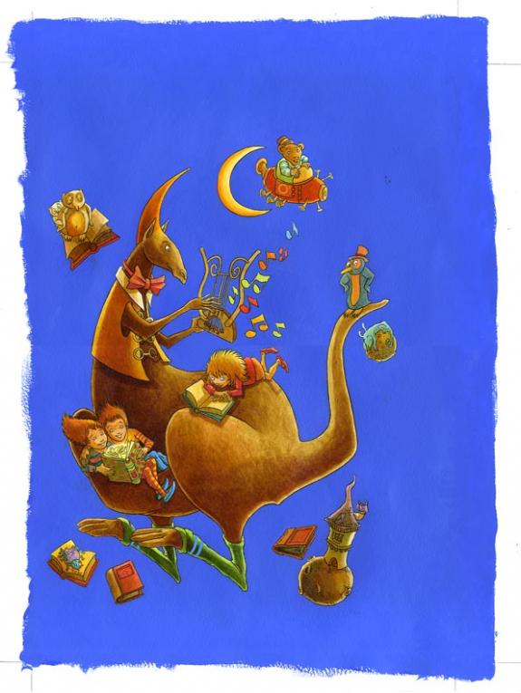 affiche Festival de Ruelle - Cécile Chicault - Gouache sur papier - 412