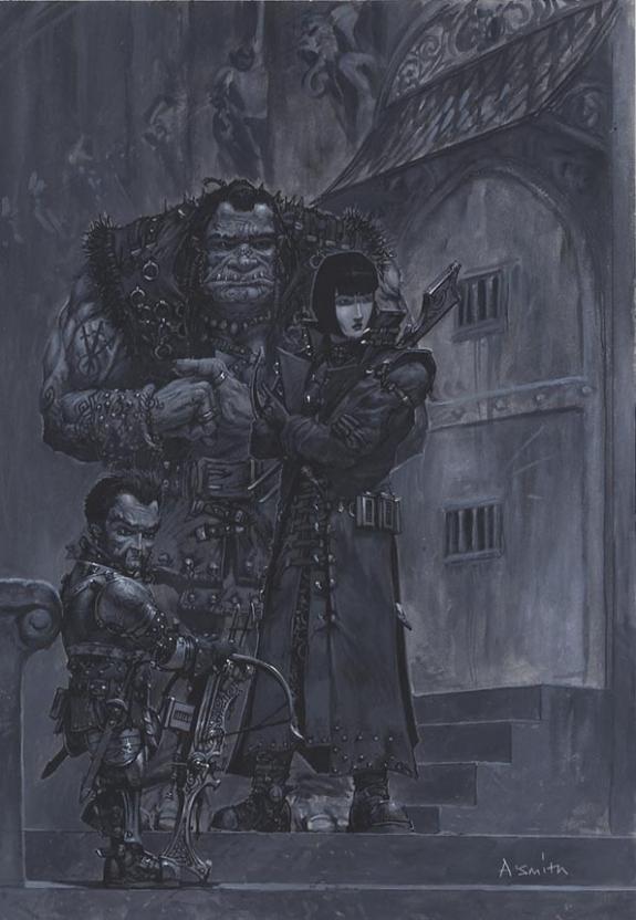 femme, ogre et nain guerriers - Adrian Smith - 439