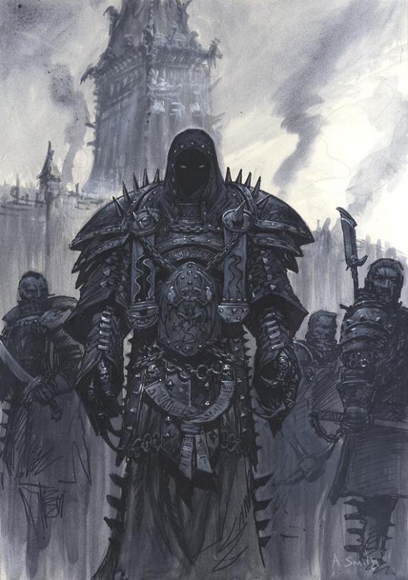 Illustration originale intitulée "guerrier - Adrian Smith - 450