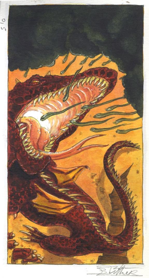 petite carte dragon - Béatrice Tillier - 512