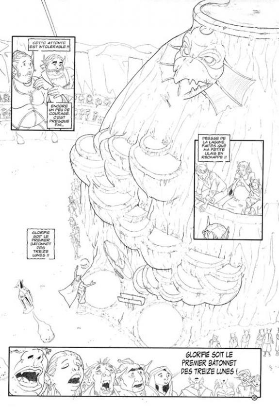 p16 + n/b - Olivier Brazao - Encre de couleur sur papier - 521