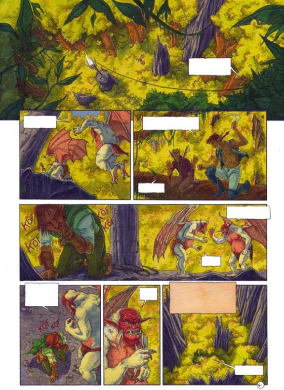 p61 +n/b - Olivier Brazao - Encre de couleur sur papier - 526