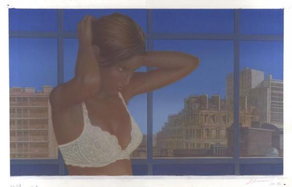 femme à sa fenêtre - Didier Eberoni - 535