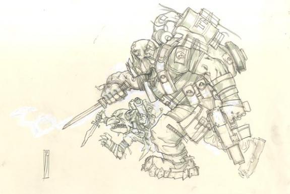 guerrier et nain - Paul Jeacock - 560