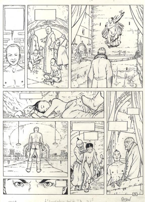 p26 + bleu - Philippe Adamov - Encre de Chine - 615