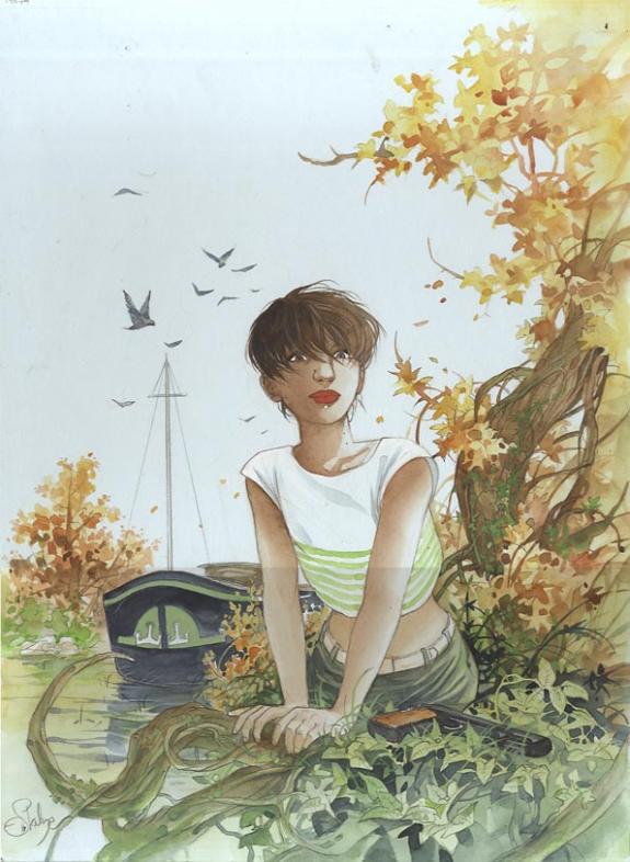 femme  et bateau - Eric Stalner - 693