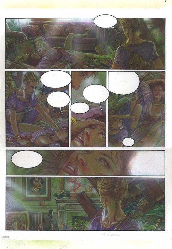 p21 - Eric Puech - Encre de couleur sur papier - 732