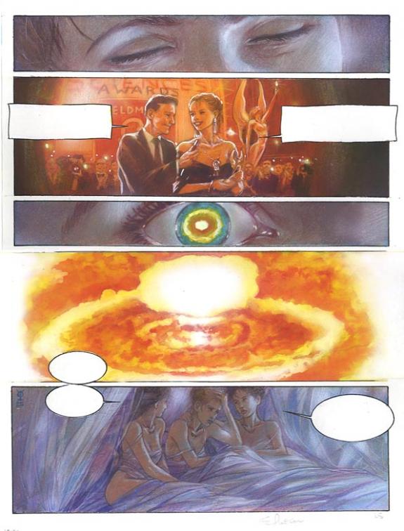 p25 - Eric Puech - Encre de couleur sur papier - 734