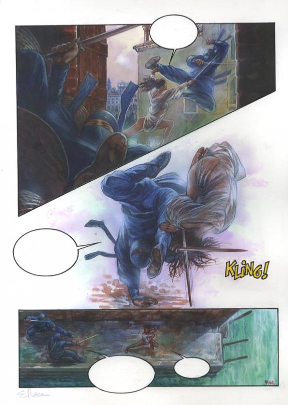 p41 - Eric Puech - Encre de couleur sur papier - 745