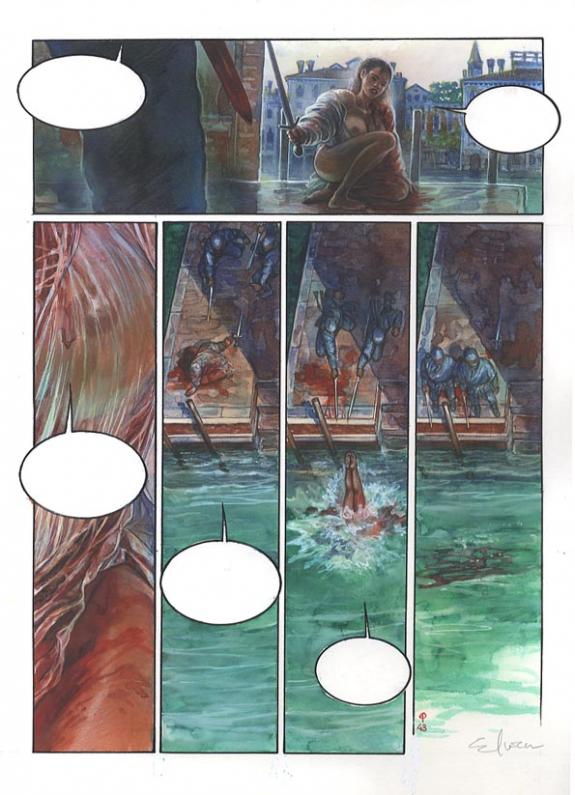 p43 - Eric Puech - Encre de couleur sur papier - 747